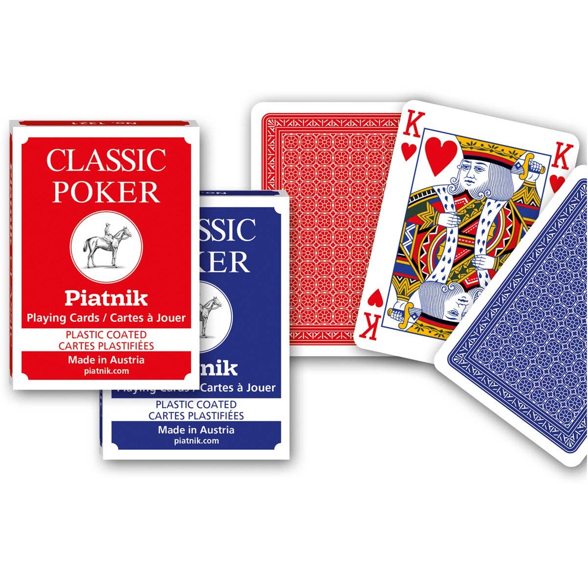 Piatnik Classic Poker Single Deck (BLUE)