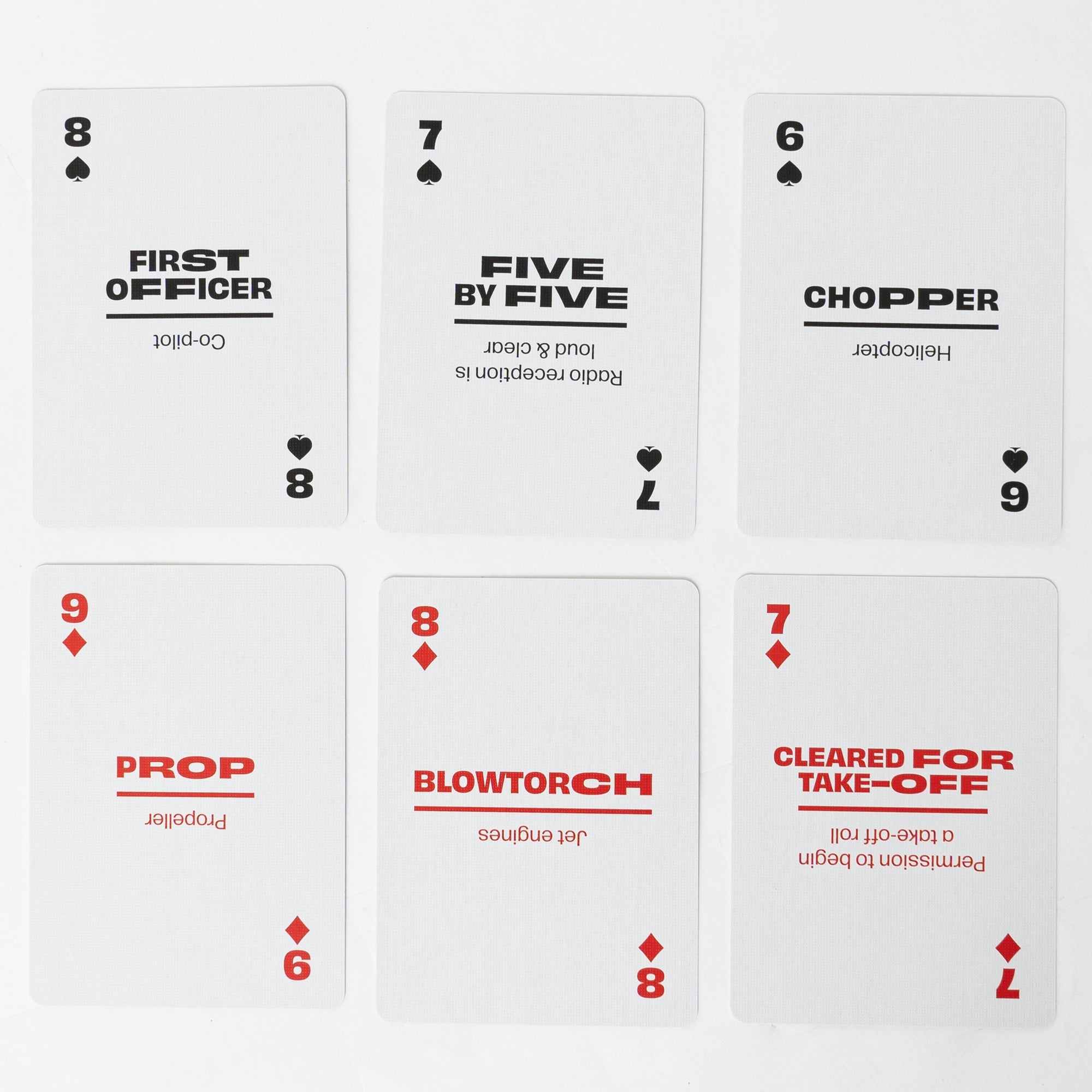 Aviation Lingo Playing Cards