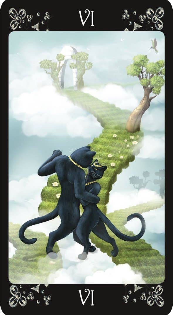 Black Cats Tarot Cards Lo Scarabeo