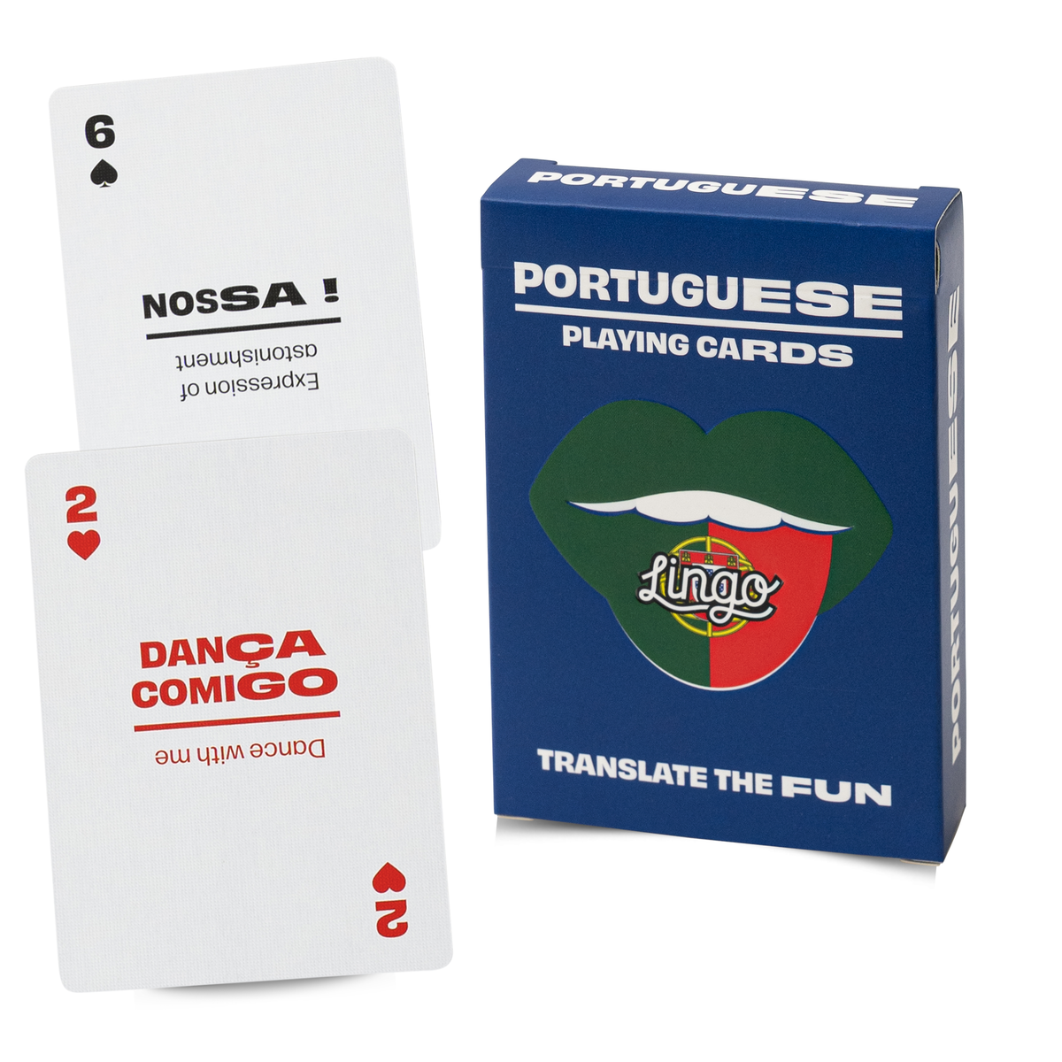 Lingo Portuguese Playing Cards – Learn Portuguese 52 Phrase Deck
