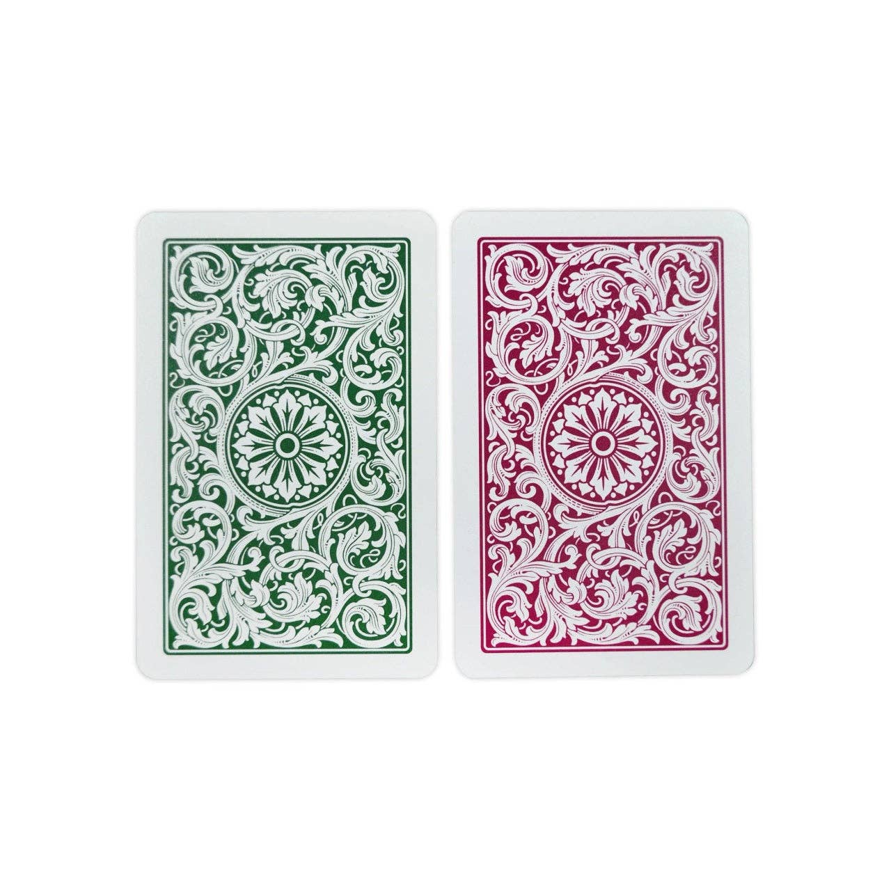 Copag Elite Bridge Size Regular Index Playing Cards — Double Deck (Green & Burgundy)