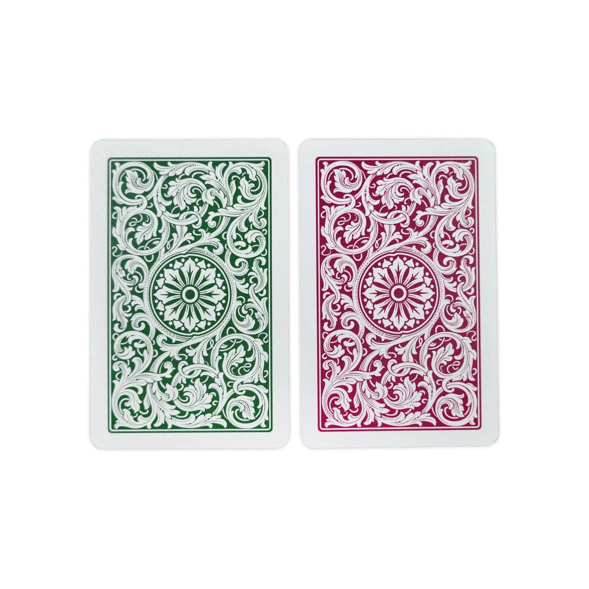 Copag Elite Bridge Size Regular Index Playing Cards — Double Deck (Green & Burgundy)