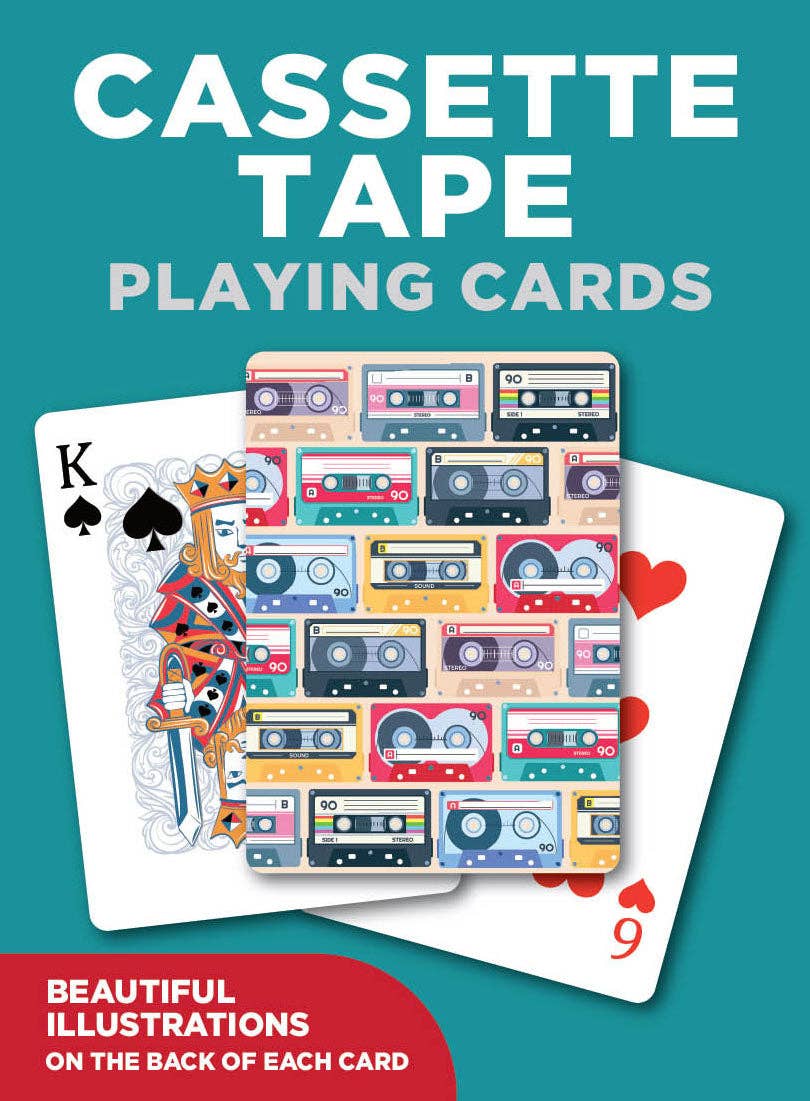 Cassette Tapes Playing Cards by Coach House