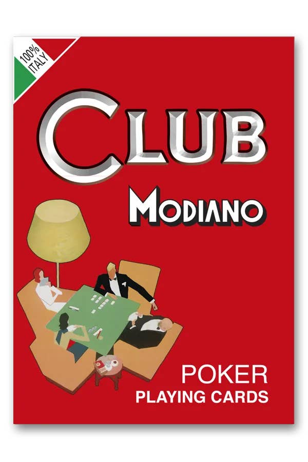 Modiano Poker Club F/N Playing Cards – Red Back