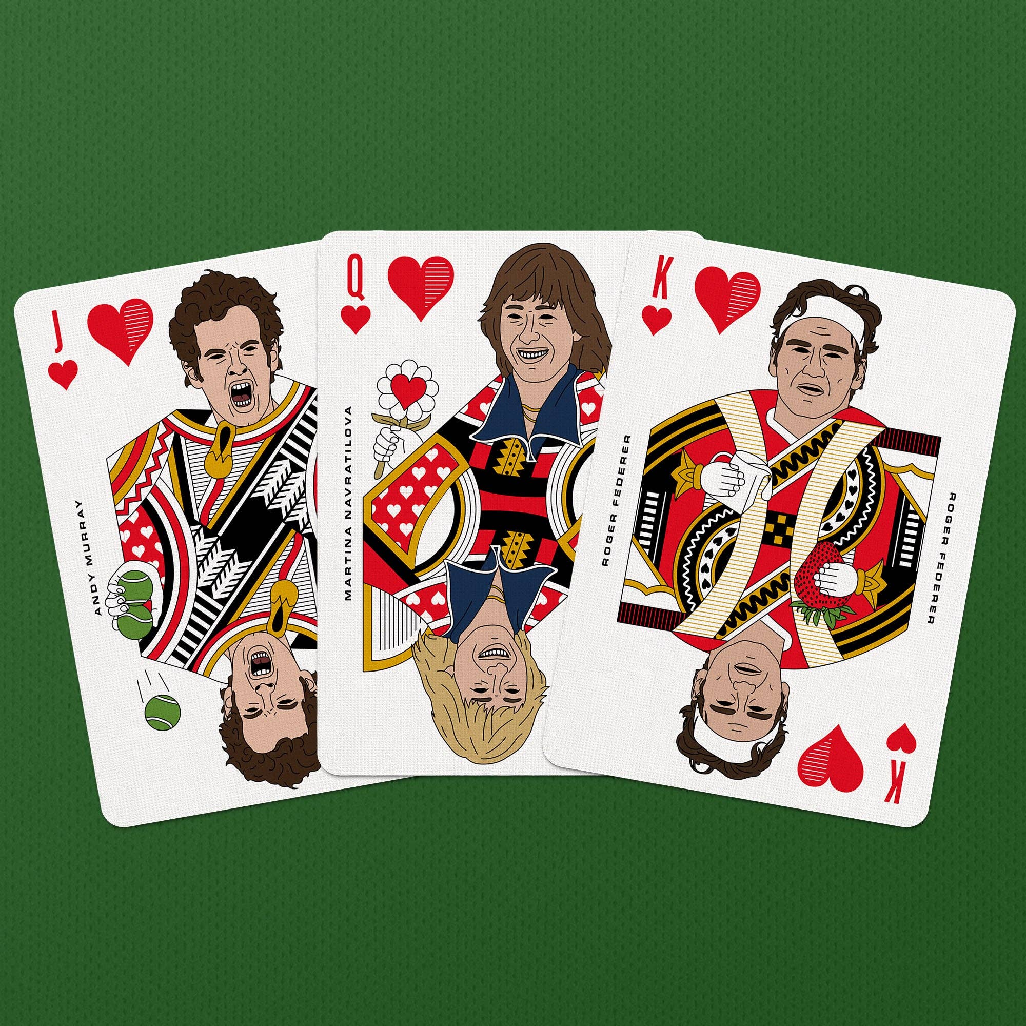 Tennis Playing Cards by Boot & Ball – Sporting Legends Deck