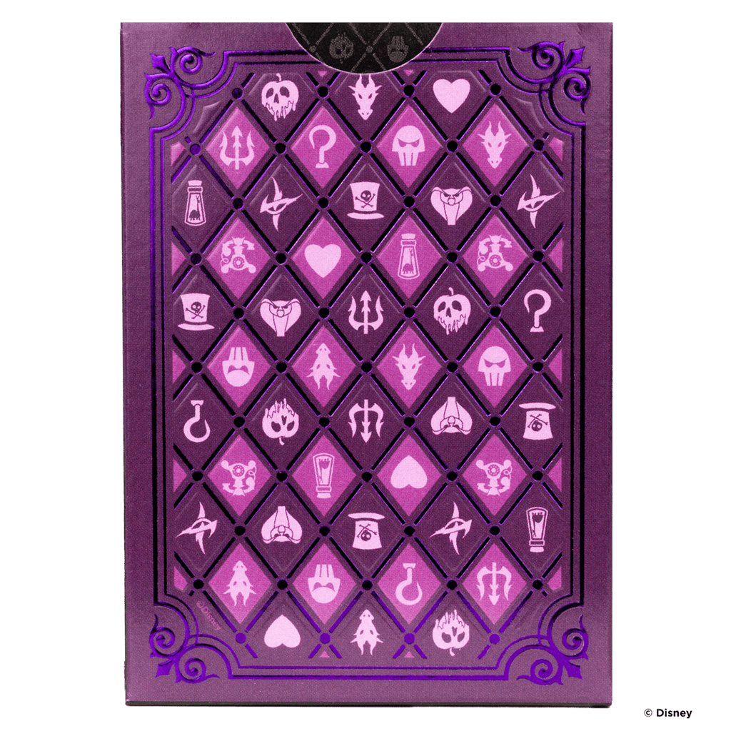 Bicycle Disney Villains Purple Playing Cards