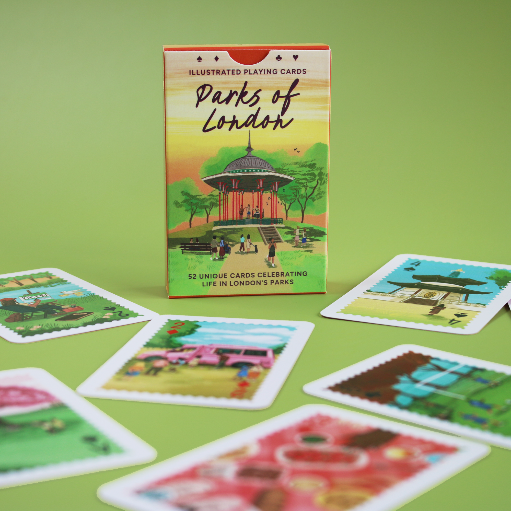 Parks of London Illustrated Playing Cards by Studio Giv