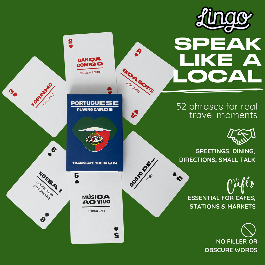 Portuguese Lingo Playing Cards