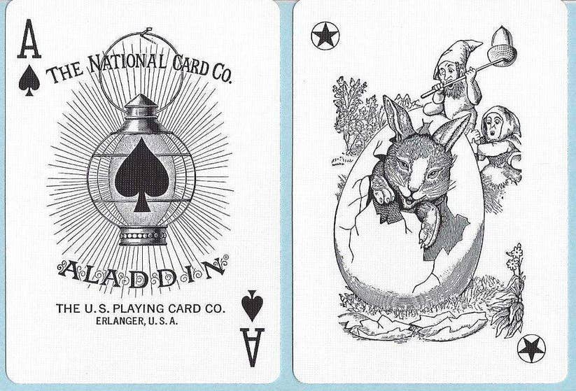 1001 Aladdin Playing Cards Uspcc (Red)