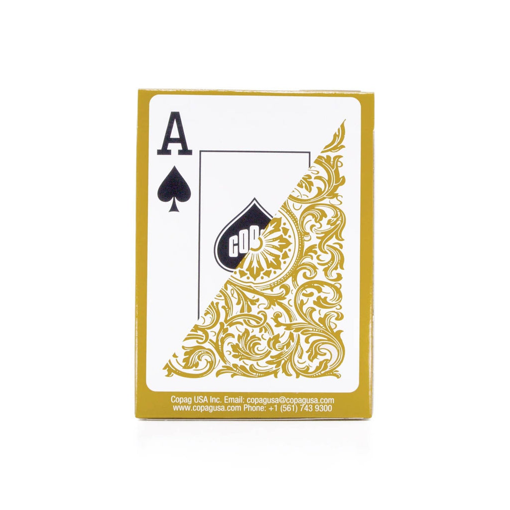 1546 Elite Poker Size Jumbo Index Playing Cards (Gold) Copag