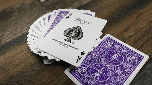 Bicycle Rider Back Playing Cards – Purple