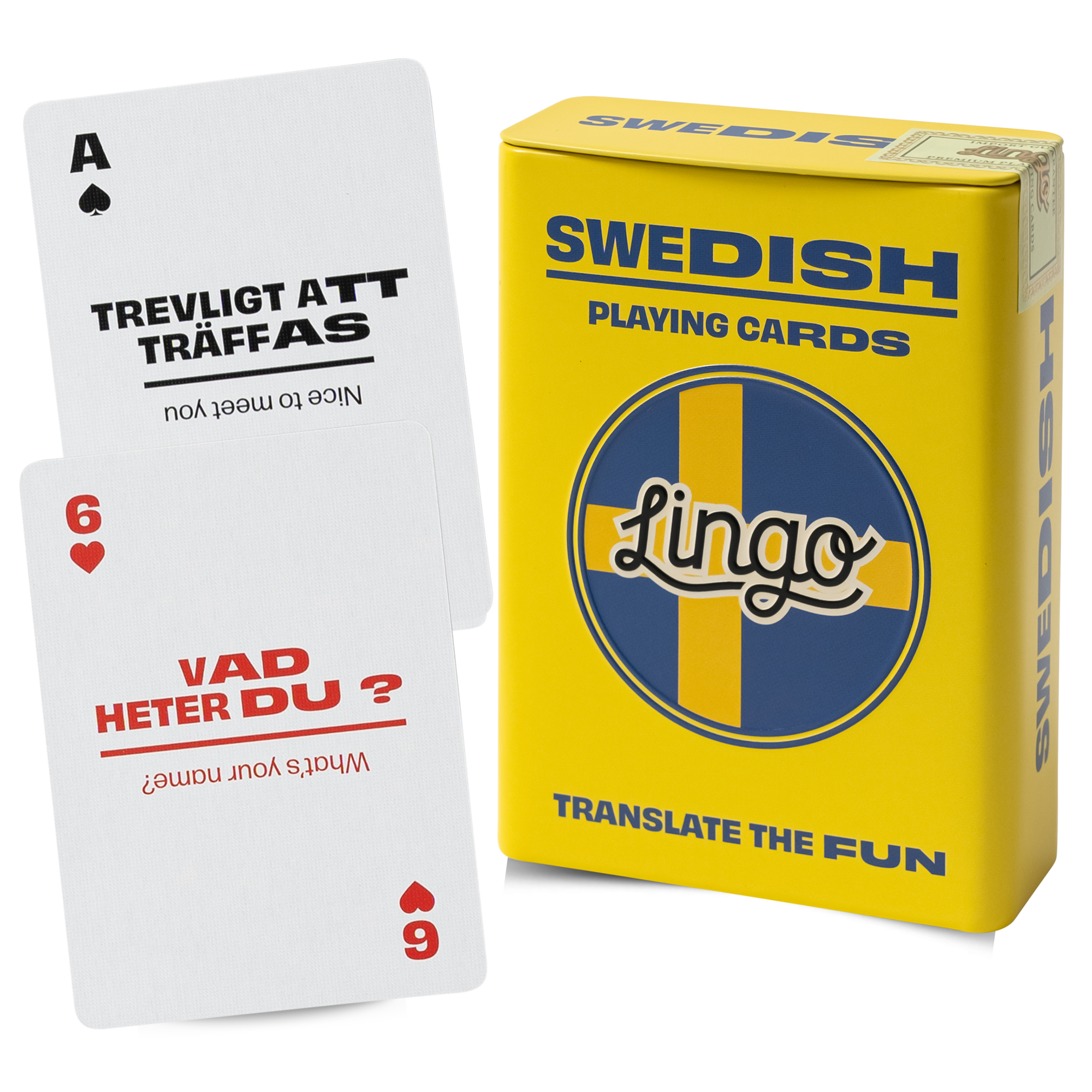Lingo Swedish Playing Cards in Wayfarer Tin