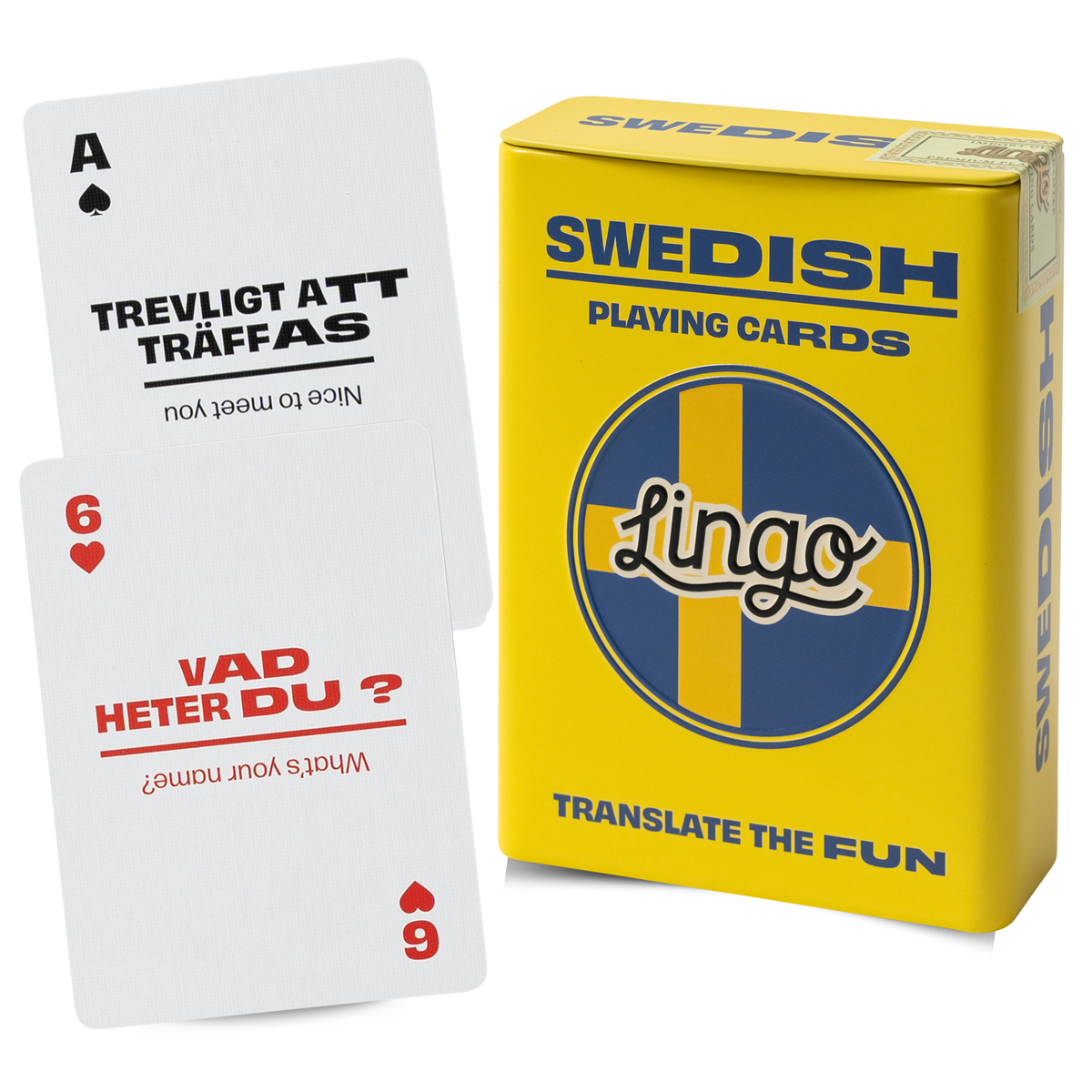 Lingo Swedish Playing Cards in Wayfarer Tin