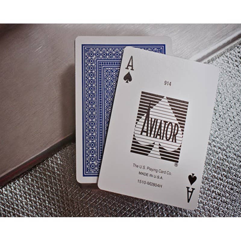 Aviator Jumbo Index Poker Playing Cards – Blue