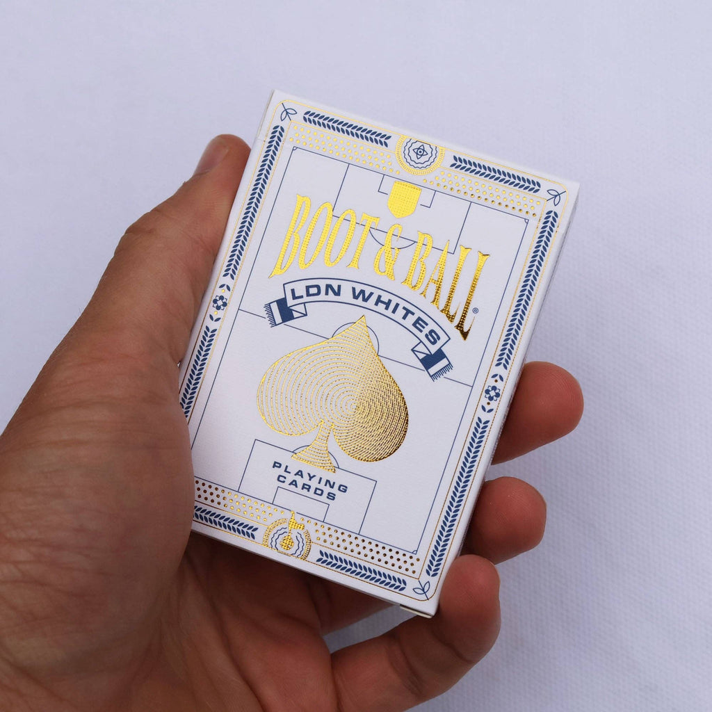 North London Whites Playing Cards – Tottenham Legends Gold Foil by Boot and Ball