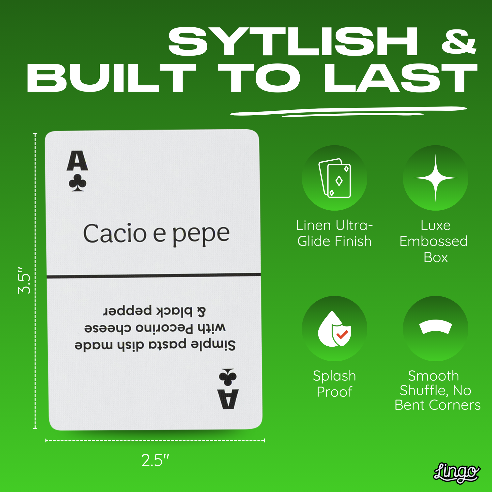 Italian Street Food Playing Cards