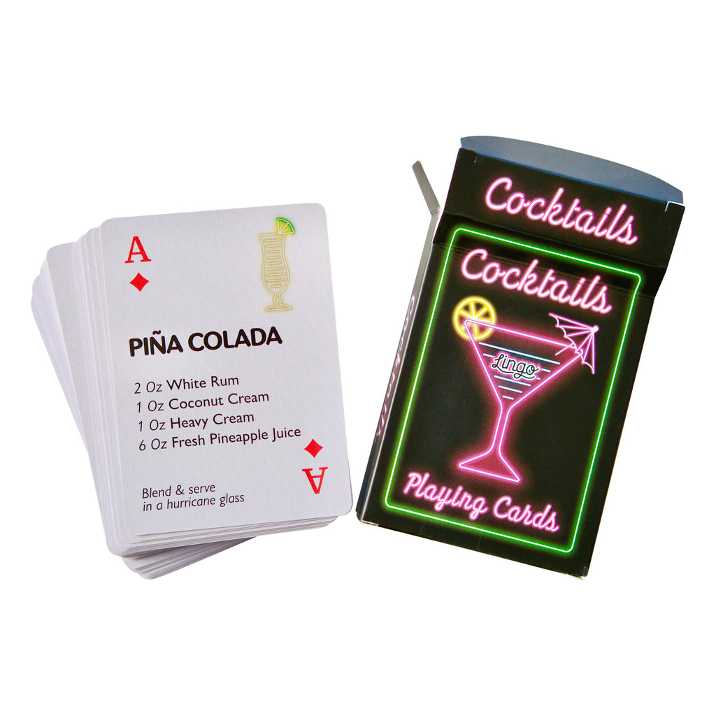 Cocktails Lingo Playing Cards 