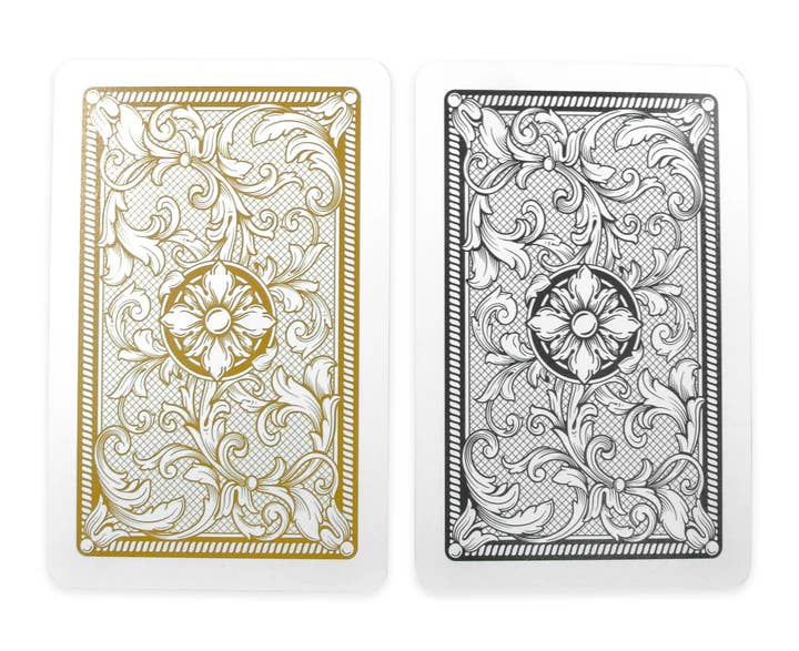 Copag Legacy Bridge Size Jumbo Index Playing Cards Double Deck (Black and Gold)