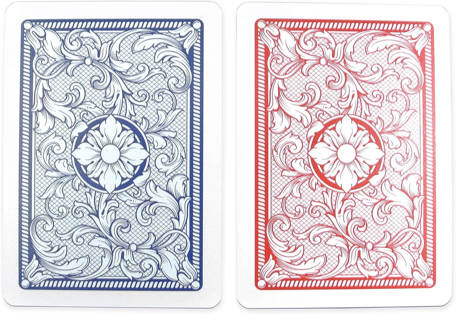 Copag Legacy 4 Colors Poker Size Jumbo Index Playing Cards Double Deck (Red and Blue)