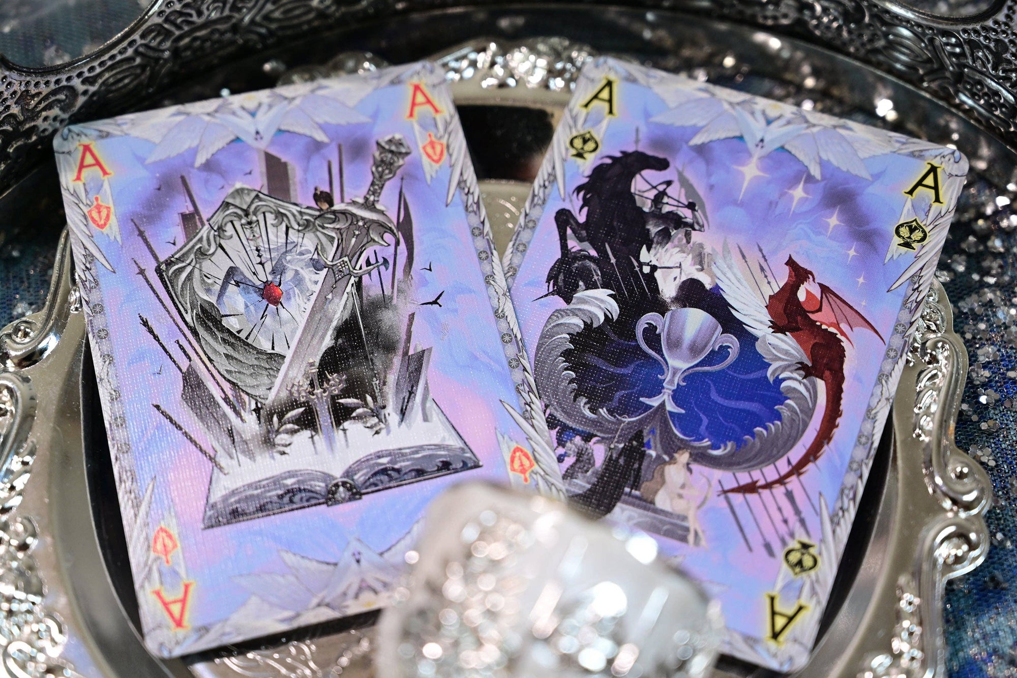 King Arthur Playing Cards V2: Excalibur: Silver Fairyland (Standard)