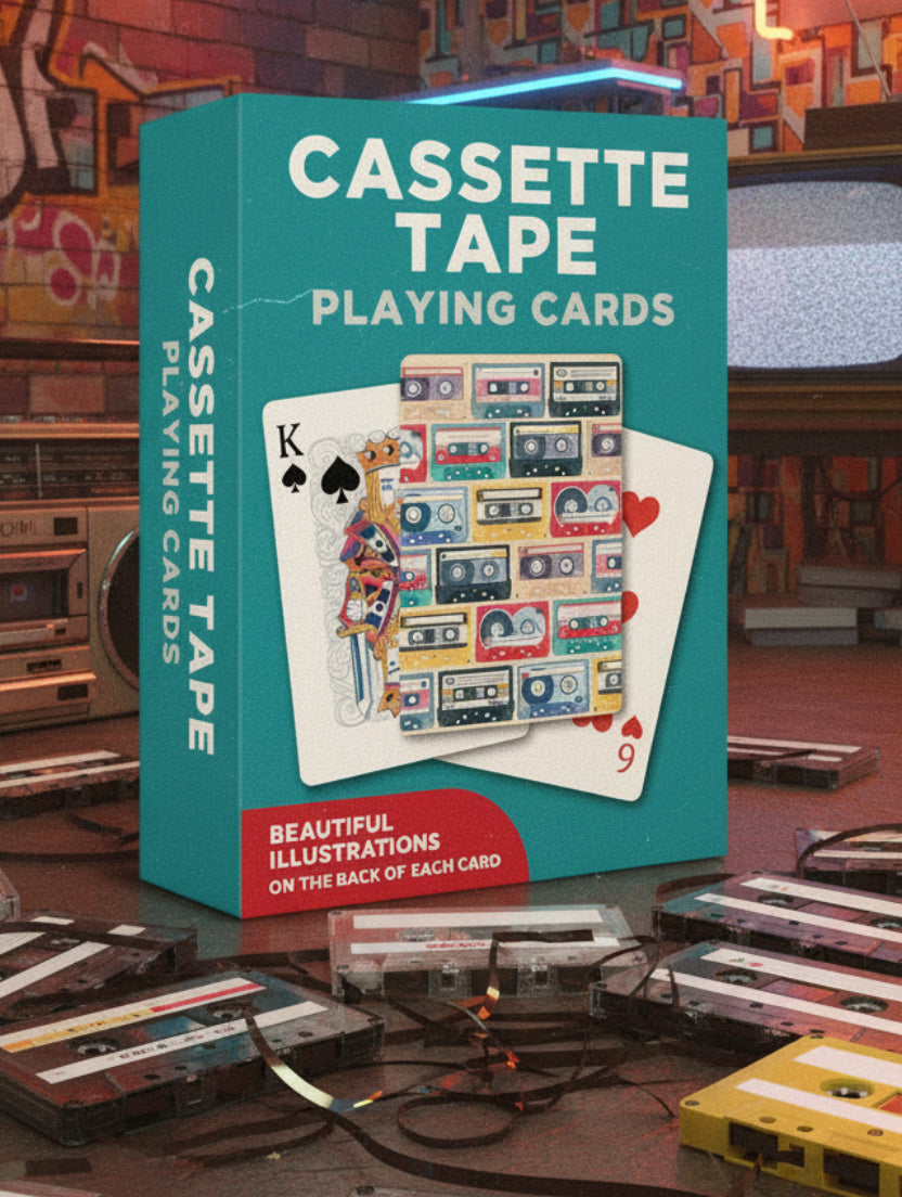 Cassette Tapes Playing Cards by Coach House