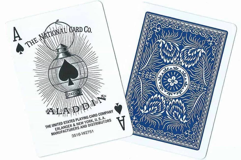 1001 Aladdin Smooth Finish Playing Cards – Blue