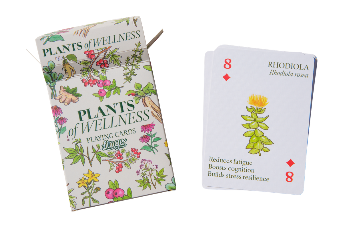 Lingo Plants of Wellness Playing Cards – 52 Botanical Cards