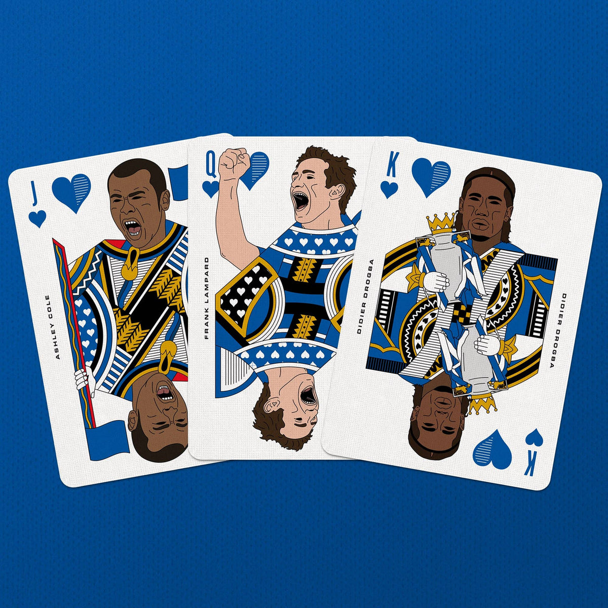 The Blues Playing Cards – Chelsea Football Legends Deck by Boot & Ball