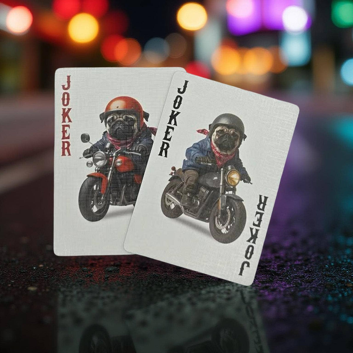Biker Dogs Playing Cards by CPC