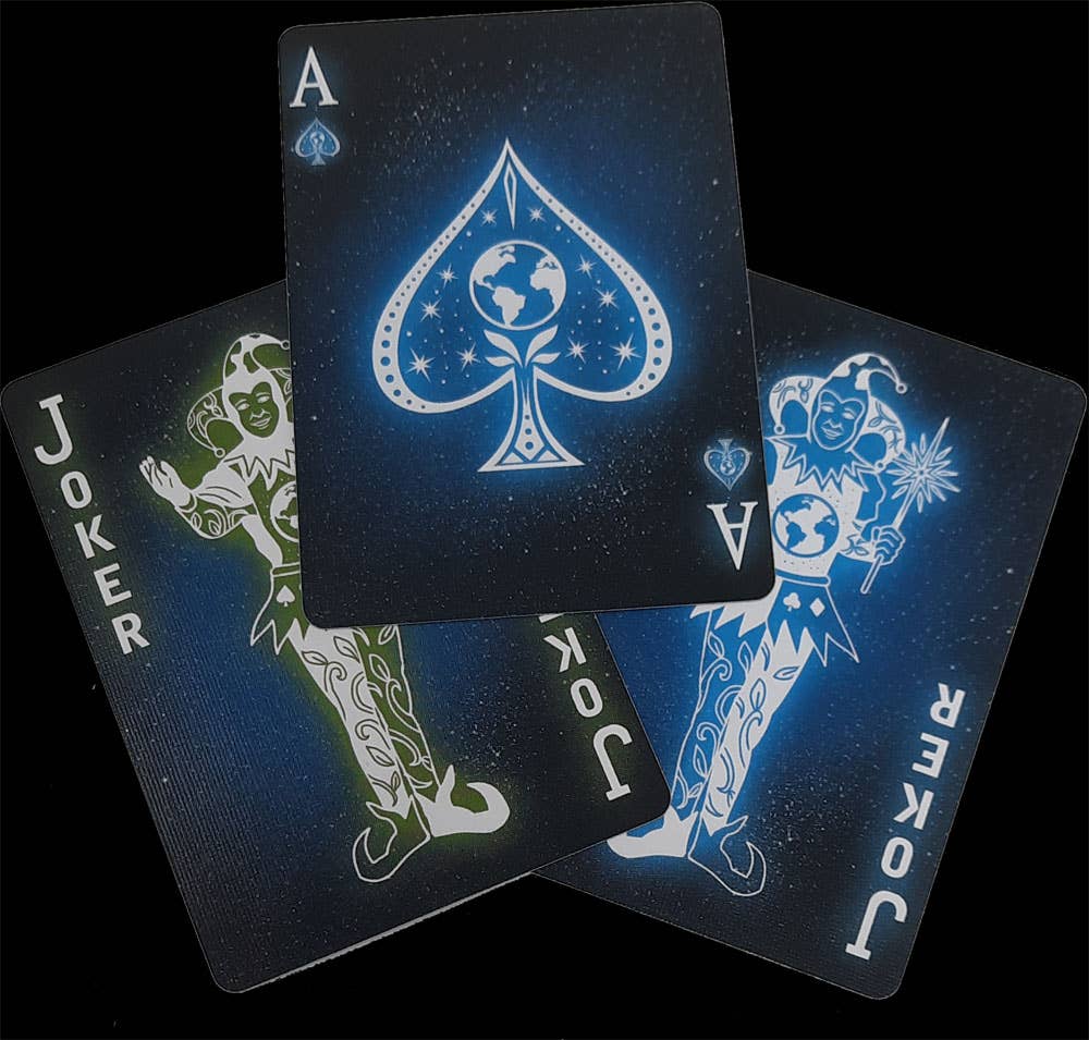 Bicycle Starlight Earth Glow Playing Cards