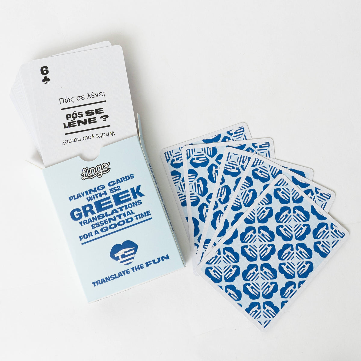 Lingo Greek Playing Cards – Learn Greek 52 Phrase Deck