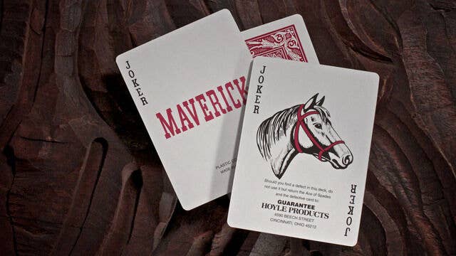Maverick Standard Index Playing Cards – Red