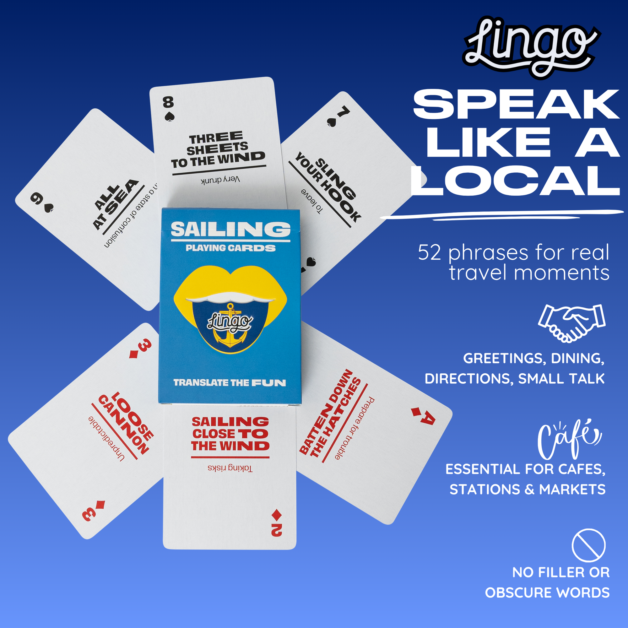 Sailing Lingo Playing Cards