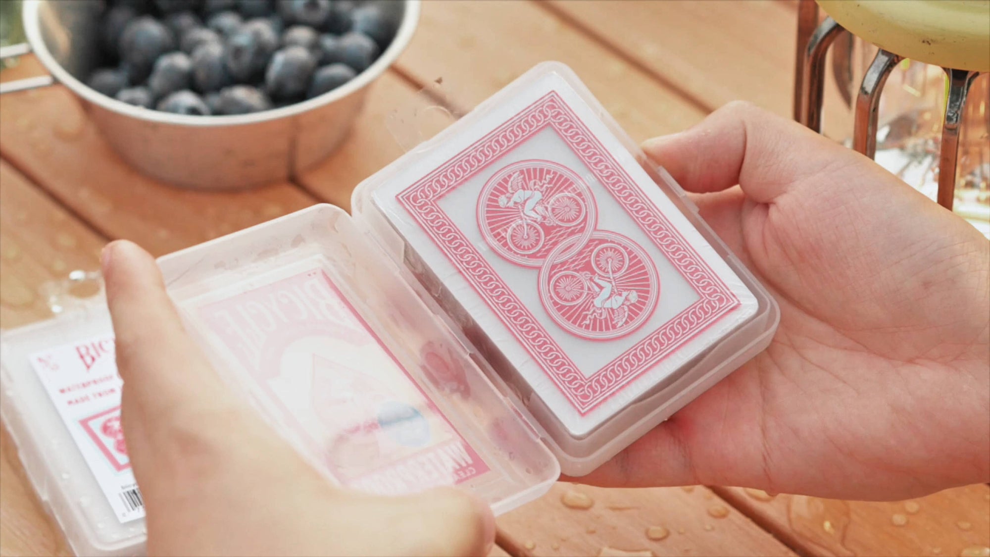 Bicycle Waterproof Plastic Playing Cards – Red