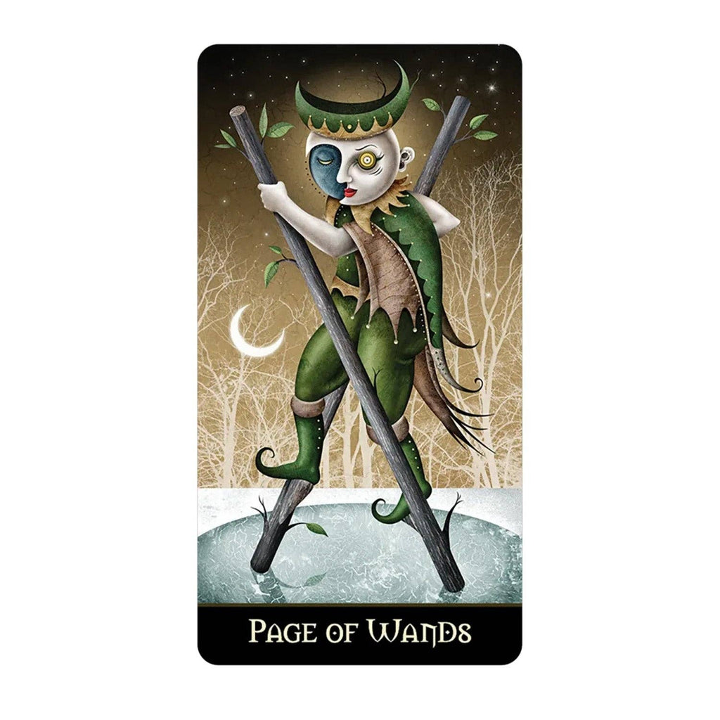 Deviant Moon Tarot Borderless Miniature Edition - (Mini Tarot Cards)