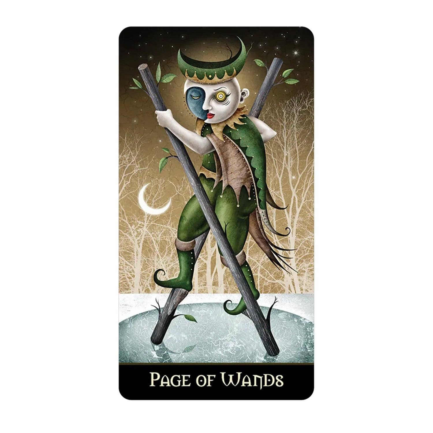 Deviant Moon Tarot Borderless Miniature Edition - (Mini Tarot Cards)