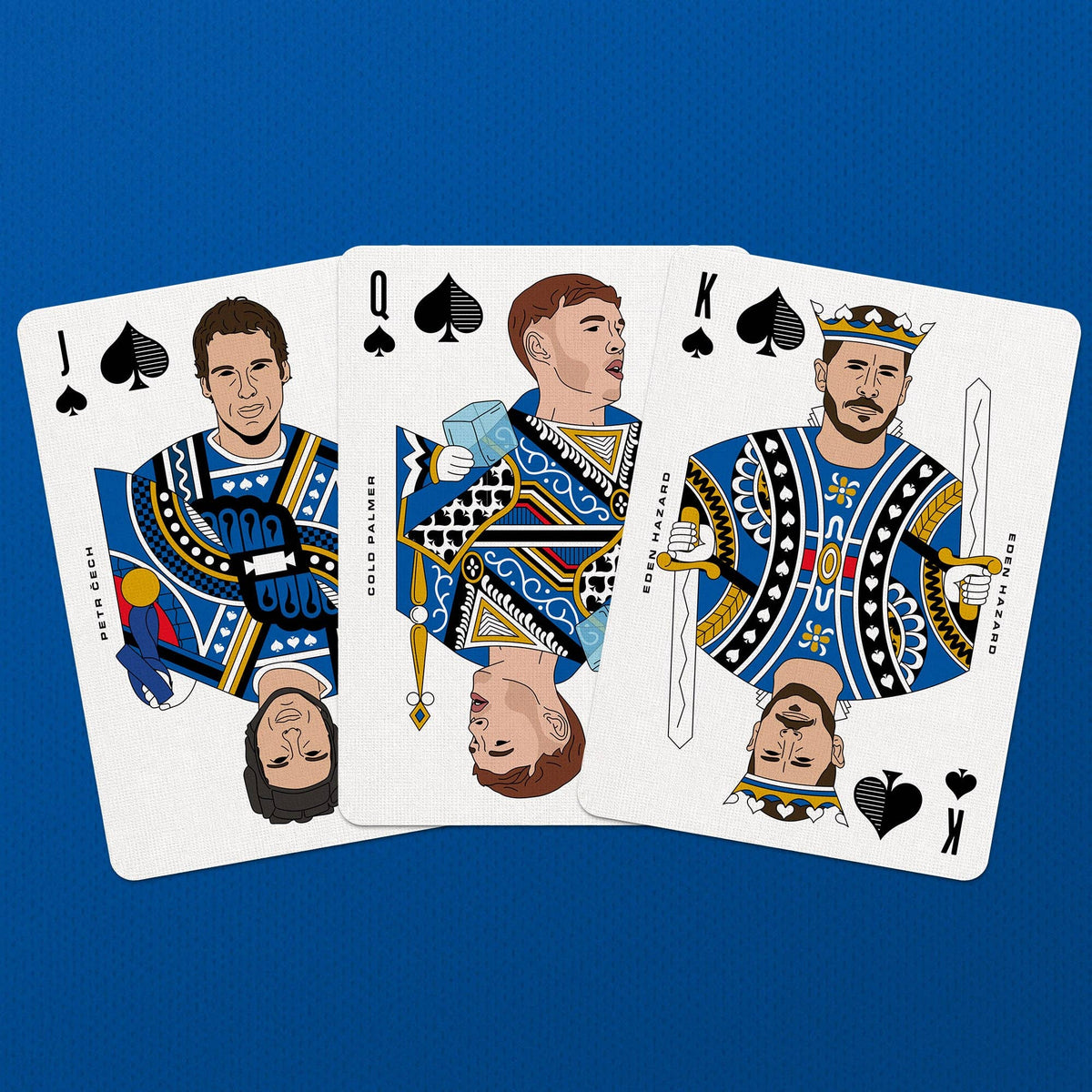 The Blues Playing Cards – Chelsea Football Legends Deck by Boot & Ball
