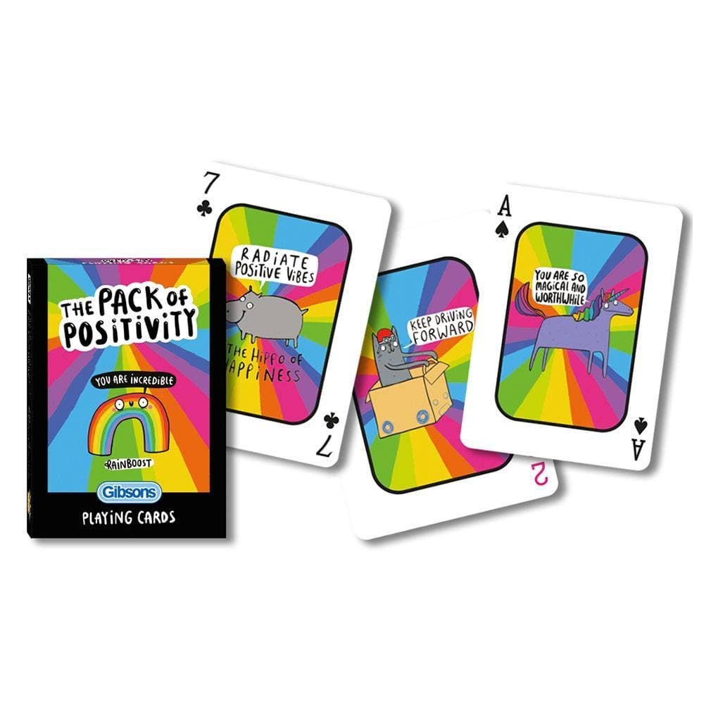 Gibsons Pack of Positivity Playing Cards by Katie Abey
