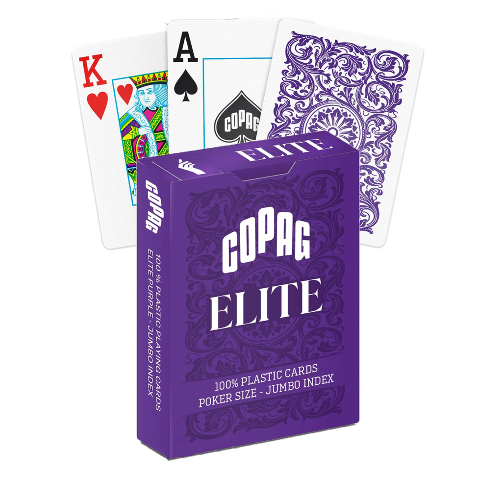 Copag 1546 Elite Playing Cards – Poker Size, Jumbo Index (Purple)