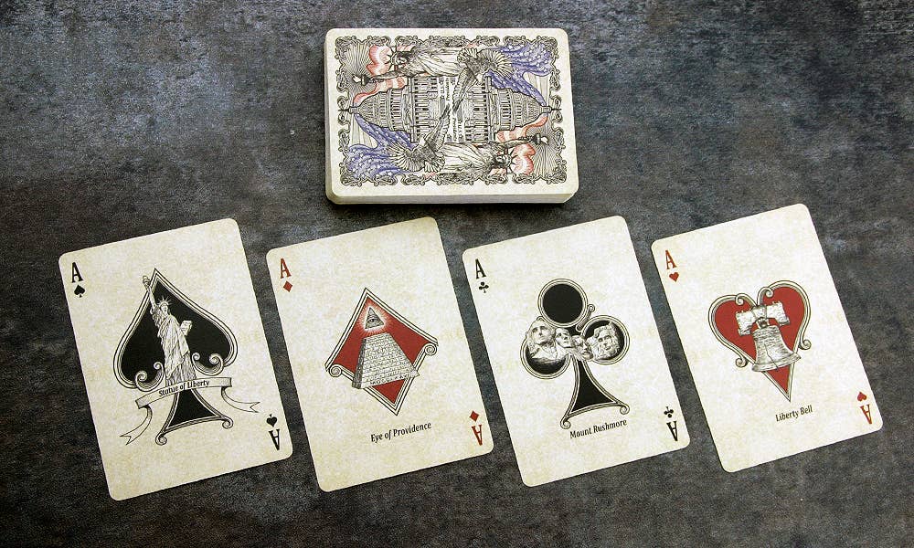 Bicycle US Presidents Playing Cards (Republican Red)