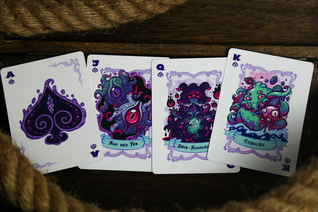 Arkham Archives: Cthulhu Mythos Playing Card- Silver Key Society - Keyhole Collection