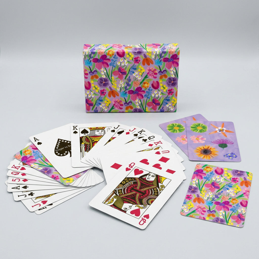 Floral Supernova Luxury Playing Card Set by Roger la Borde