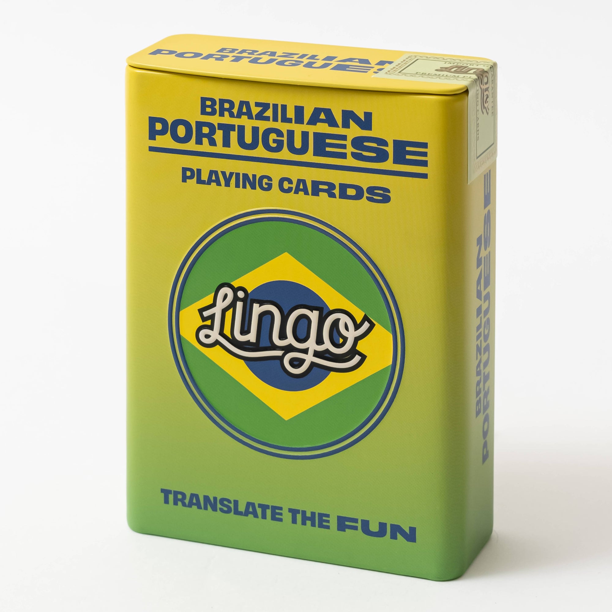 Lingo Brazilian Portuguese Playing Cards in Wayfarer Tin