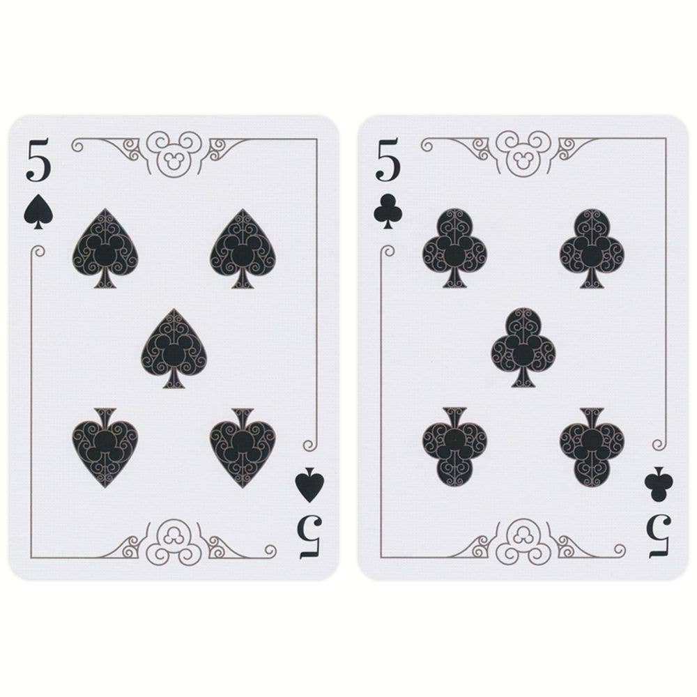 Bicycle Disney Mickey Mouse Black And Gold Playing Cards