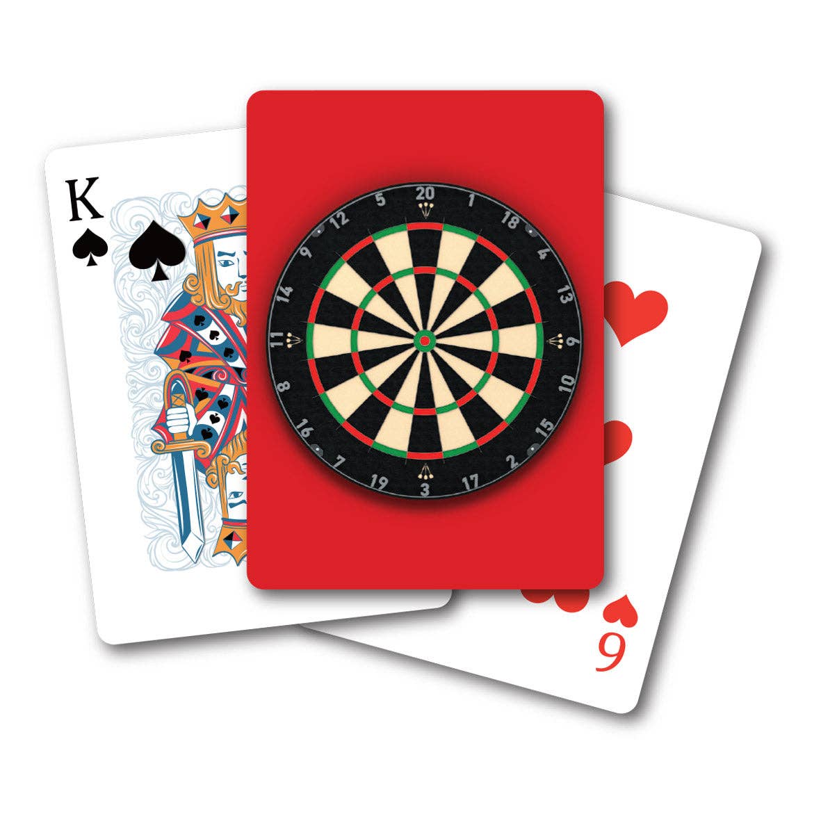 Dartboard Playing Cards by Coach House