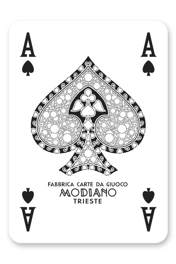 Modiano Poker Club F/N Playing Cards – Red Back
