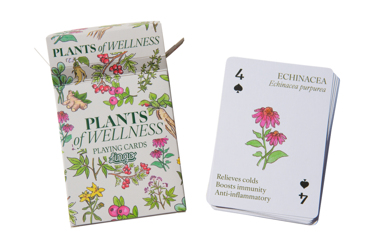 Lingo Plants of Wellness Playing Cards – 52 Botanical Cards