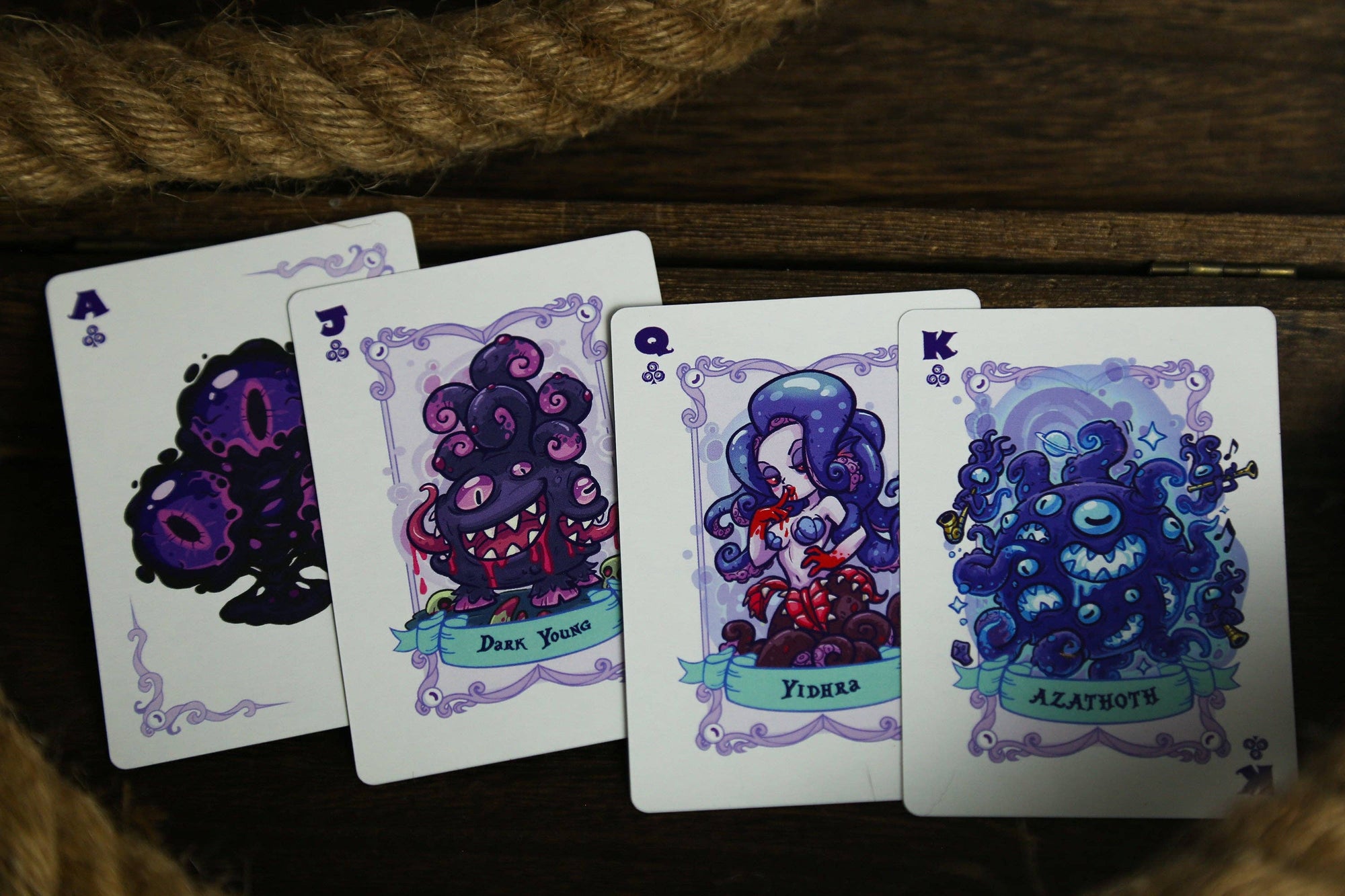 Arkham Archives: Cthulhu Mythos Playing Card- Silver Key Society - Keyhole Collection