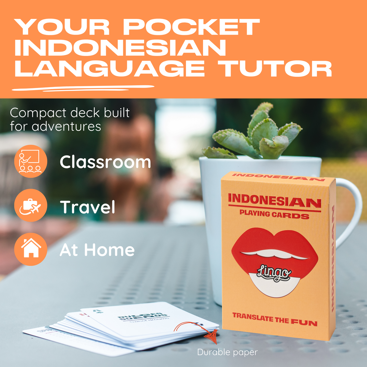 Lingo Indonesian Playing Cards – Learn Bahasa Indonesia