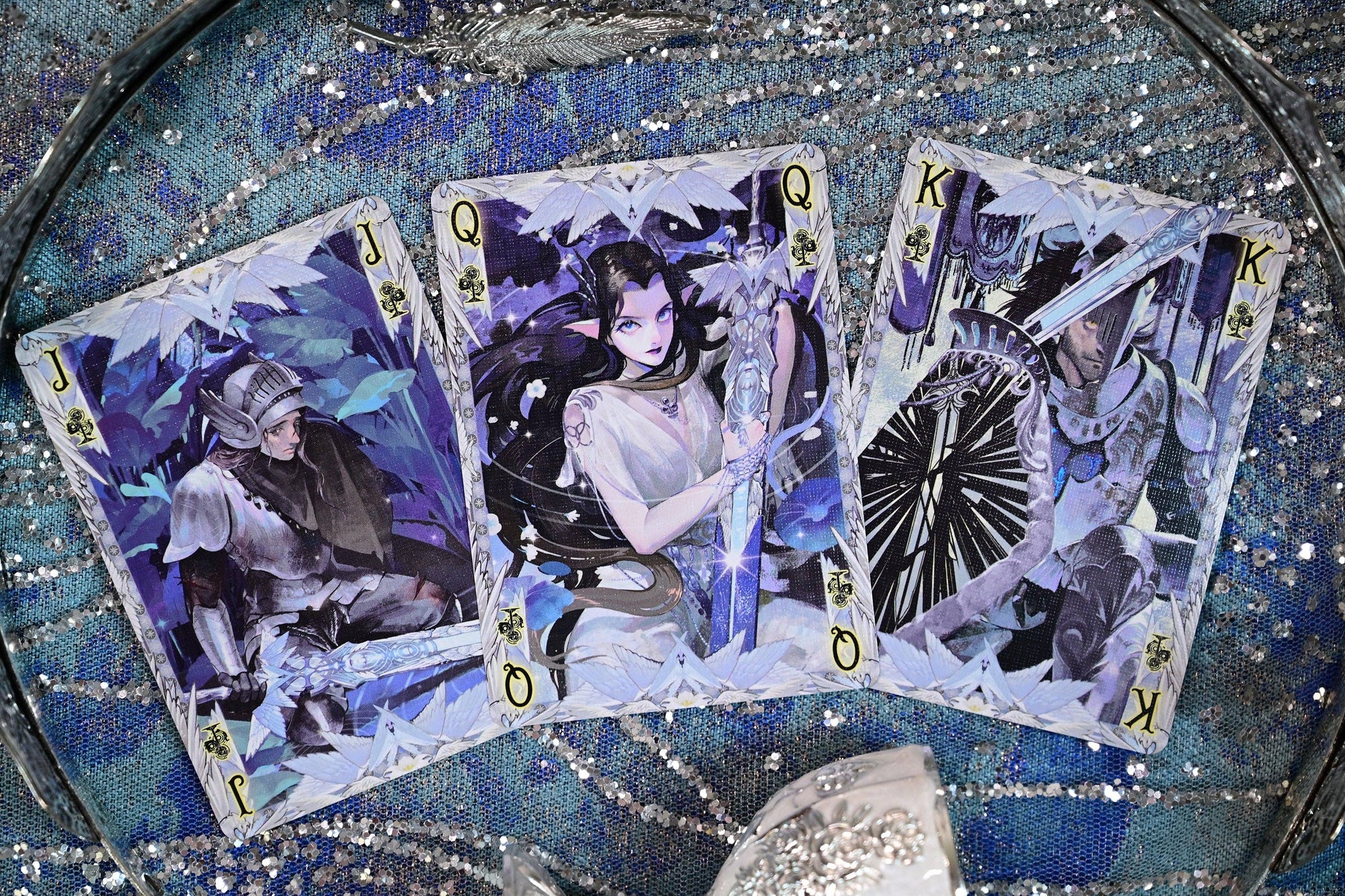 King Arthur Playing Cards V2: Excalibur: Silver Fairyland (Standard)